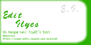 edit ilyes business card